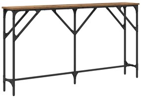 vidaXL Τραπέζι κονσόλας Παλιό Ξύλο 140 x 23 x 75 cm