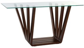 Έπιπλο Εισόδου DKD Home Decor Καφέ Διαφανές 145 x 45 x 75 cm