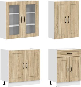vidaXL Μονάδα κουζίνας KALMAR 8 pcs Sonoma Δρυς Επεξεργασμένο Ξύλο