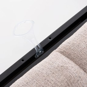 ΚΡΕΒΑΤΙ ΔΙΠΛΟ ΜΕ ΣΤΡΩΜΑ &amp; ΑΠΟΘ.ΧΩΡΟ REMO HM21167 ΜΠΕΖ ΜΠΟΥΚΛΕ--ΓΙΑ 160x200εκ