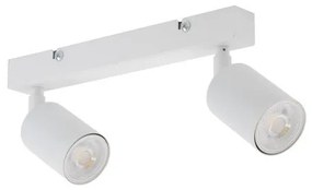 Πλαφονιέρα Φωτιστικό Οροφής 2xGU10 10W IP20 Top TK Lighting-6198-Λευκό 6198