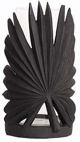 Κηροπήγιο Κεραμικό Μαύρο Art Et Lumiere Φ14,5x23,5εκ. 25032