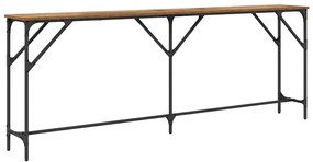 vidaXL Τραπέζι κονσόλας Παλιό Ξύλο 200 x 29 x 75 cm
