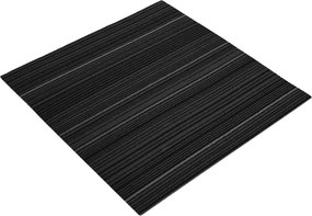 vidaXL Πλακάκι Χαλιού Ριγέ Σκούρο Γκρι 50 x 50 cm 4 pcs