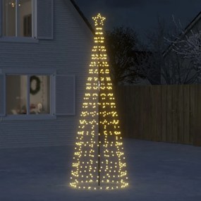 vidaXL Φωτιστικό Χριστουγ. Δέντρο Ακίδες 570 LED Θερμό Λευκό 300 εκ.