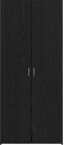 vidaXL Highboard Μαύρη Οξυά 80 x 42 x 185 εκ