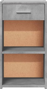 vidaXL Κομοδίνα 2 τεμ. Γκρι Σκυροδέμ. 35x34x65 από Επεξεργ. Ξύλο