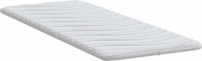 vidaXL Στρώμα επικάλυψης Λευκό 70 x 200 cm Υφασμα Πλεκτό