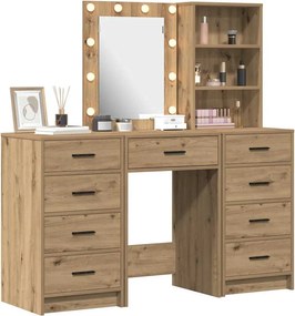 vidaXL Τραπέζι περιποίησης 3 pcs Καφέ 40 x 41 x 135 εκ.