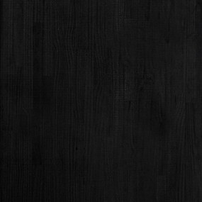 Ραφιέρα Αποθήκευσης Μαύρη 60x30x105 εκ. από Μασίφ Ξύλο Πεύκου - Μαύρο