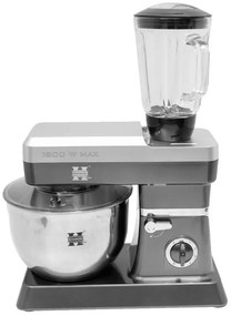 Herzberg Επιτραπέζιο μίξερ - Κουζινομηχανή 1800W σε ασημί χρώμα HG-5065-SIL