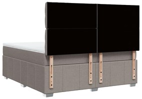 ΚΡΕΒΑΤΙ BOXSPRING ΜΕ ΣΤΡΩΜΑ TAUPE 180X200 ΕΚ. ΥΦΑΣΜΑΤΙΝΟ 3294058