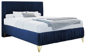 Κρεβάτι Logan 112, Μονόκλινο, Μπλε, 120x200, Ταπισερί, Τάβλες για Κρεβάτι, 120x209x120cm, 63 kg, Στρώμα: Ναι | Epipla1.gr