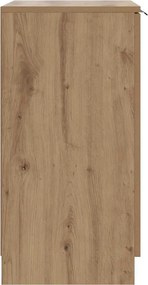 vidaXL Παπουτσοθήκη Αρτισιανή Δρυς 59x35x70 εκ. Επεξ. Ξύλο