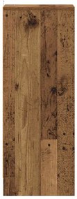 vidaXL ντουλάπι παπουτσιών  Παλιό ξύλο 32x35x92 cm Κατασκευασμένο ξύλο