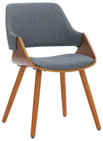 Intrahome Πολυθρόνα Allegra Intrahome ύφασμα γκρι-πόδι καρυδί | SKU: INTRAPA-217111133