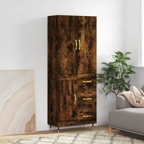 vidaXL Ντουλάπι Καπνιστή Δρυς 69,5x34x180 εκ. από Επεξεργασμένο Ξύλο