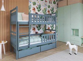 MONIKA 90x200 grey bunk bed Lano Furniture