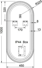 Luminor Solano 45 - Καθρεφτης Μπανιου Φωτιζομενος Led