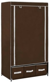 vidaXL 282458  Wardrobe Brown 87x49x159 cm Fabric