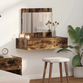 vidaXL Τραπέζι περιποίησης Καφέ 83 x 40 x 70 εκ Επεξεργασμένο ξύλο