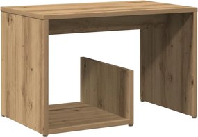vidaXL Side Table Artisan Oak 59x36x38 cm Κατασκευασμένο ξύλο