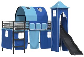 vidaXL Μαύρο και μπλε 107 x 200 εκ.