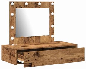 vidaXL Τραπέζι περιποίησης Καφέ 83 x 40 x 70 εκ Επεξεργασμένο ξύλο