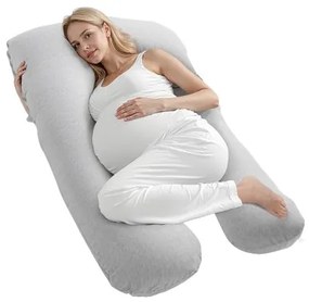 VEVOR Pregnancy Pillow U-Shaped Full Body Maternity Pillow Soft and Breathable
