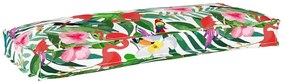 vidaXL Μαξιλάρι παλέτας για πάγκο Floral Πολύχρωμο 100 x 40 x 8 εκ