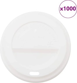 vidaXL Χάρτινα καπάκια καφέ Ø90 mm 12oz και 16oz 1000 τεμάχια
