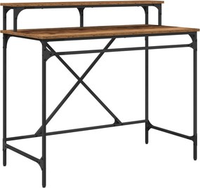 vidaXL Γραφείο Παλιό Ξύλο 100 x 50 x 90 cm Επεξεργασμένο ξύλο