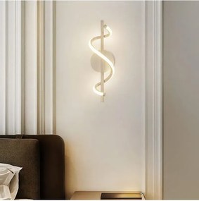 Stewehome λευκό φωτιστικό τοίχου με 2 led χωρίς μπαταρία