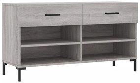 vidaXL Παπουτσοθήκη Γκρι Sonoma 102x35x55 εκ. από Επεξεργασμένο Ξύλο