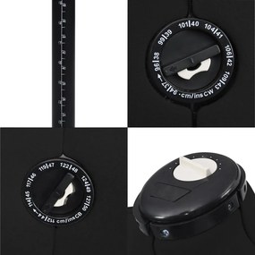 vidaXL Κούκλα Ραπτικής Ρυθμιζόμενη Γυναικεία Μαύρη L Μέγεθος 44-50