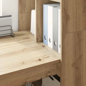 vidaXL Γραφείο Artisan Oak Επεξεργασμένο ξύλο 122 x 67 x 145 εκ.