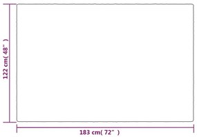 vidaXL Κουβέρτα Βαρύτητας με Κάλυμμα Γκρι 122x183 εκ. 9 κ. Υφασμάτινη