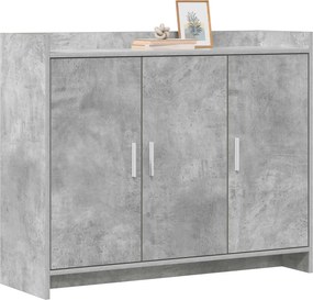 vidaXL Πλαϊνό γραφείο Γκρι Σκυροδέματος 98,5 x 33 x 80 εκ