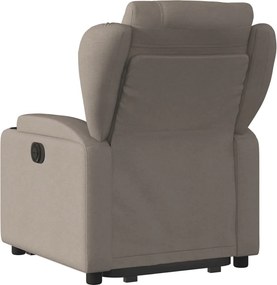 vidaXL Πολυθρόνα Ηλεκτρική Ανακλ.Taupe Υφασμάτινη