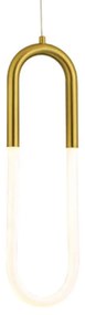 Φωτιστικό Οροφής Venus ZM32LEDP15BR 8W Led 15x2,3x230cm Brass Aca Metal