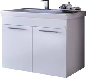 Drop Status 70 White Gloss - Βάση Επίπλου Με Νιπτήρα (70x44)