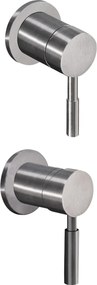 La Torre New Tech 12151N Inox Finish - Μίκτης εντοιχισμού με εκτροπεα 3 εξόδων
