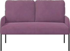 vidaXL Καναπέδες με μαξιλάρι 110cm Μοβ Κόντρα πλακέ