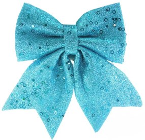 Χριστουγεννιάτικος Φιόγκος Τυρκουάζ 20x h25cm 154759