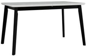 Τραπέζι Victorville 175, Άσπρο, Μαύρο, 75x80x140cm, 32 kg, Επιμήκυνση, Ινοσανίδες μέσης πυκνότητας, Ξύλο, Μερικώς συναρμολογημένο, Ξύλο: Οξιά