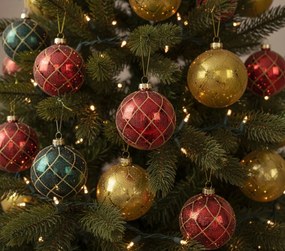 Γυάλινο στολίδι Frostie-Prasino