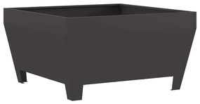 vidaXL Τζάκι Τετράγωνο Μαύρο 80x80x43 εκ. Ατσάλι