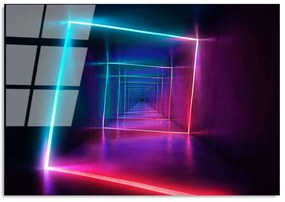 Πίνακας Γυάλινος 123BZM2241 100x70cm Multi Wallity Οριζόντιοι Glass
