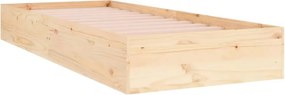 vidaXL Πλαίσιο Κρεβατιού 90 x 190 εκ. από Μασίφ Ξύλο Single