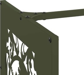 vidaXL Ράφι Καυσόξυλων 40x40x40 εκ. Χάλυβας ψυχρής έλασης